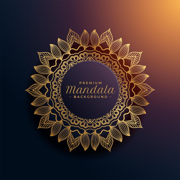 Gratis vector decoratieve mandalakunst voor arabisch en islamitisch textiel
