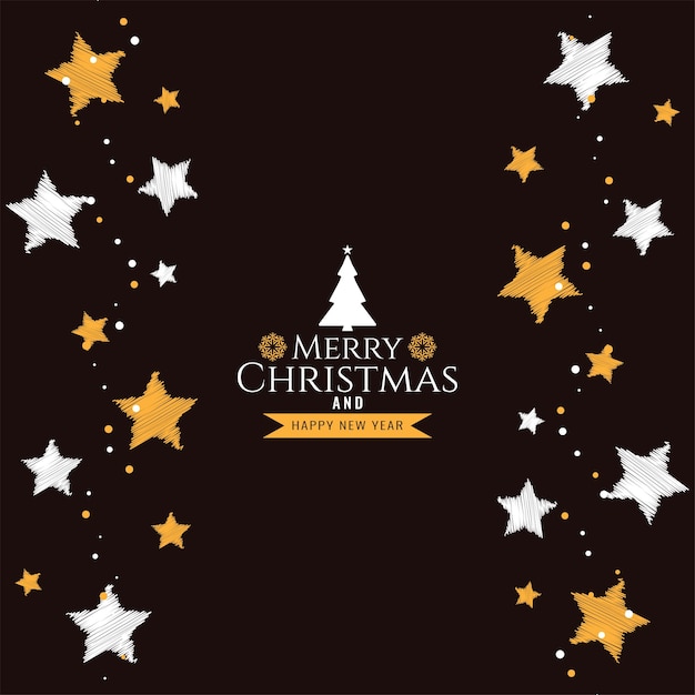 Gratis vector decoratieve merry christmas festival begroeting achtergrond