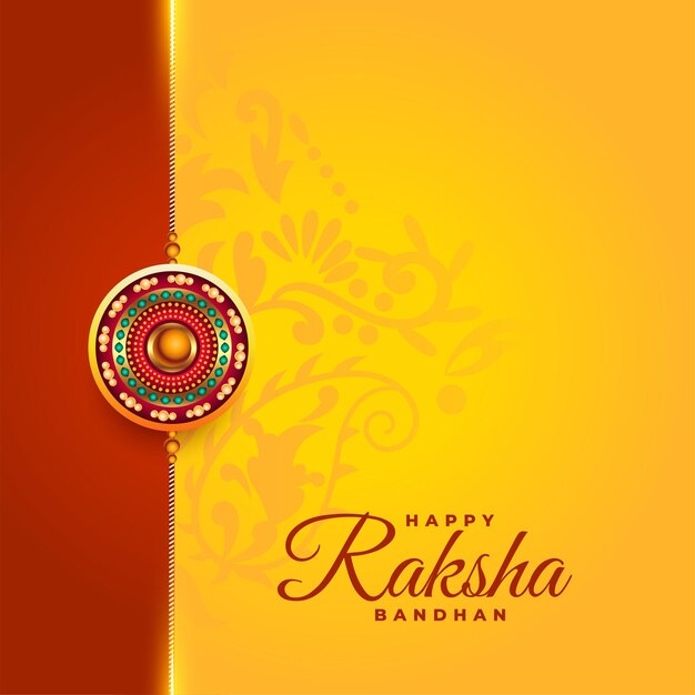 Decoratieve rakhi voor Indiase festival raksha bandhan achtergrond