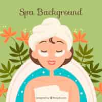 Gratis vector decoratieve spa achtergrond