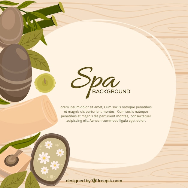 Gratis vector decoratieve spa achtergrond