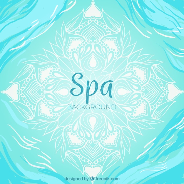 Gratis vector decoratieve spa achtergrond