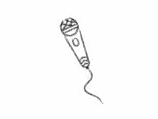 Deeltjesmicrofoons en recorders voor journalistiek symbool Design.