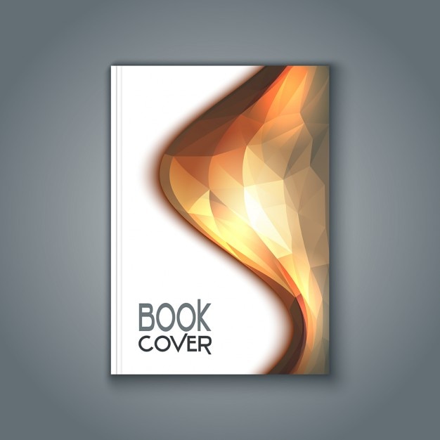 Gratis vector dekking van het boek met een abstract ontwerp