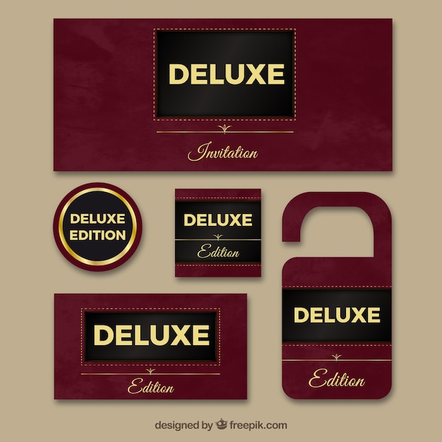 Gratis vector deluxe banners