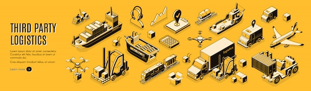 Derde partij logistiek, 3pl, transport, vracht export, import.