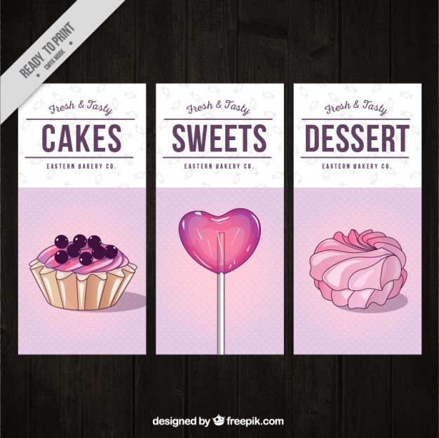 Dessert flyer collectie