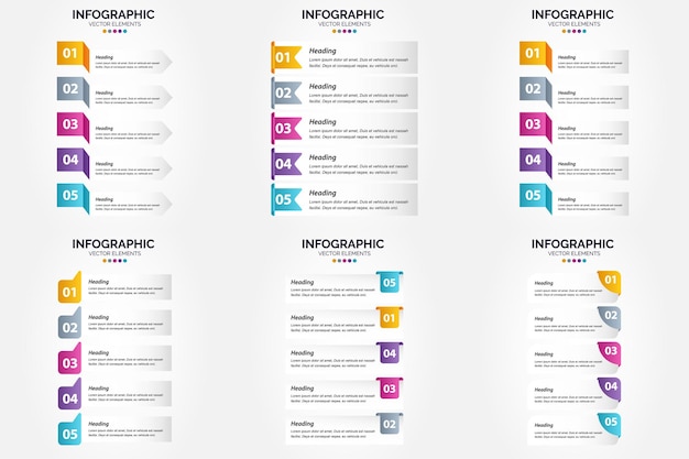 Deze vectorinfographics zijn ideaal om te adverteren in een brochure, flyer of tijdschrift