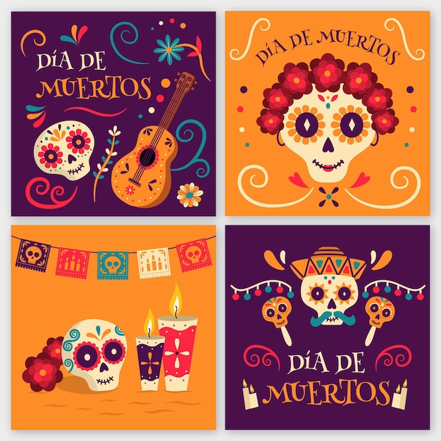 Dia de muertos instagram postverzameling