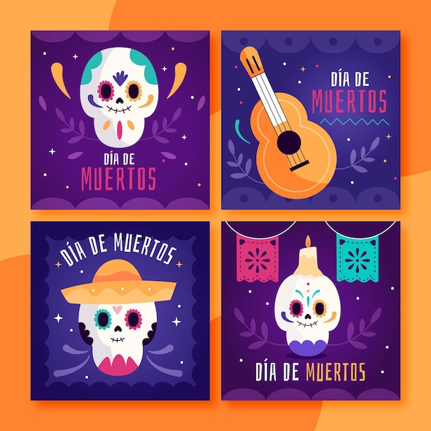 Dia de muertos instagram postverzameling