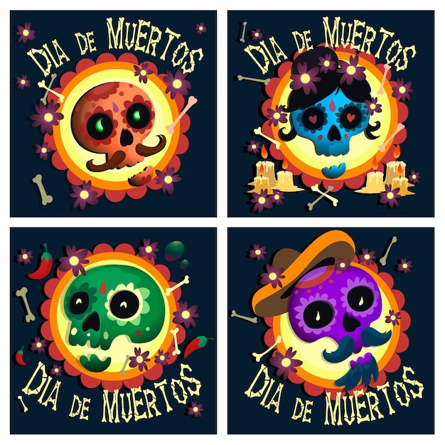 Dia de muertos instagram postverzameling