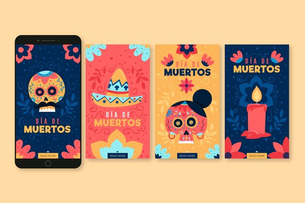 Dia de muertos instagramverhalencollectie