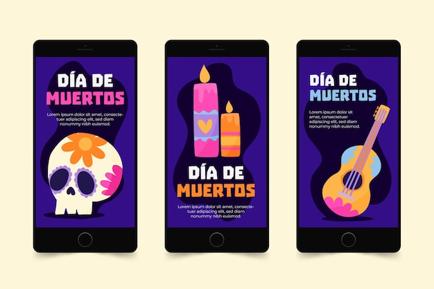 Dia de muertos instagramverhalencollectie