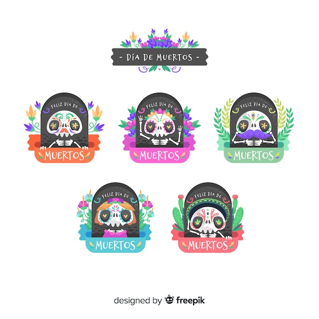 Día de muertos labelverzameling