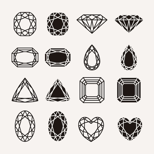 diamant pictogrammen