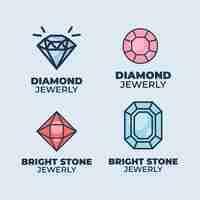 Gratis vector diamond logo collectie