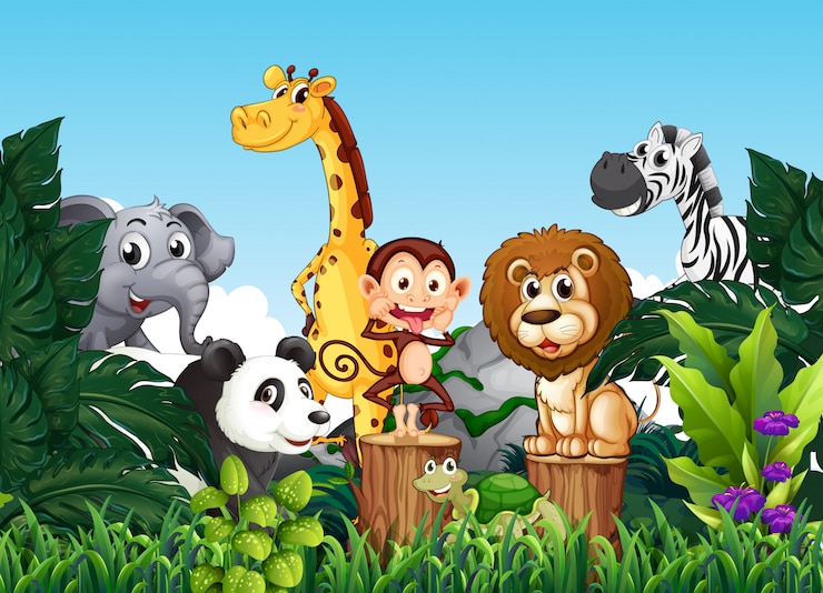 Gratis Vector dier in het wild