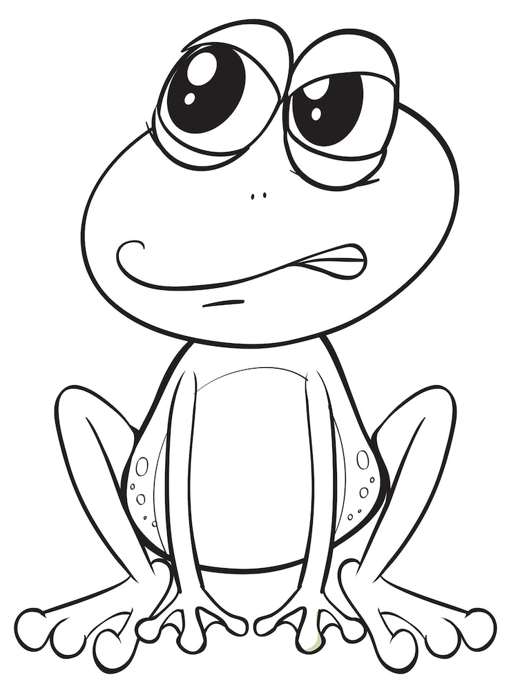 Gratis Vector dierenkrabbel voor boze kikker