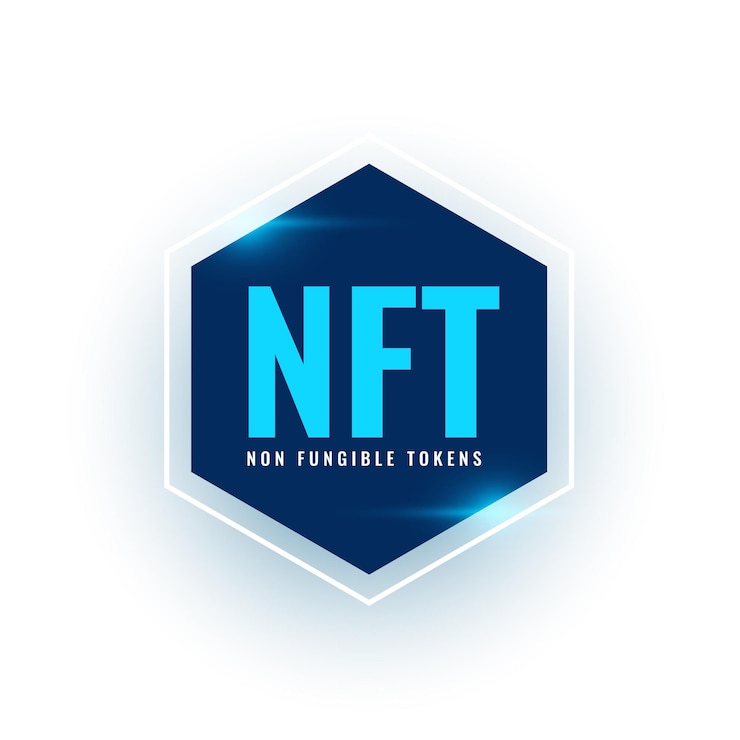 Gratis Vector digitale activa nft blockchain-technologie achtergrond