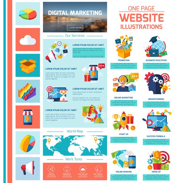 Digitale marketing Infographics