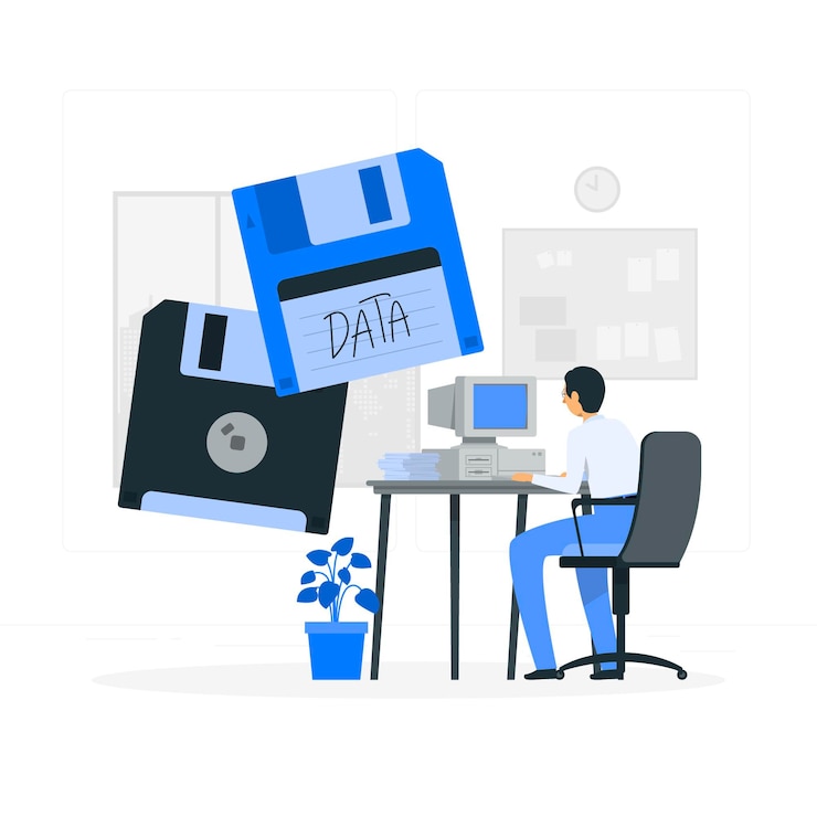 Gratis Vector diskette concept illustratie