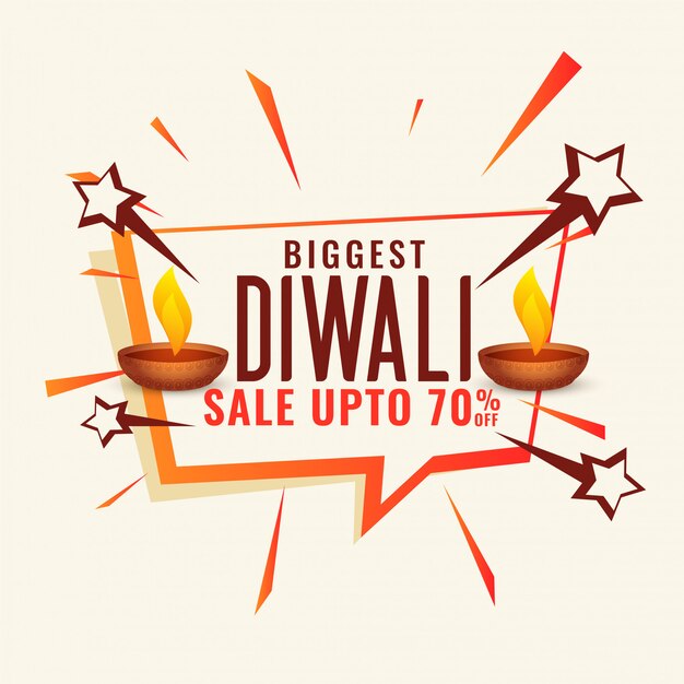 Disount en verkoopbanner voor diwali festival