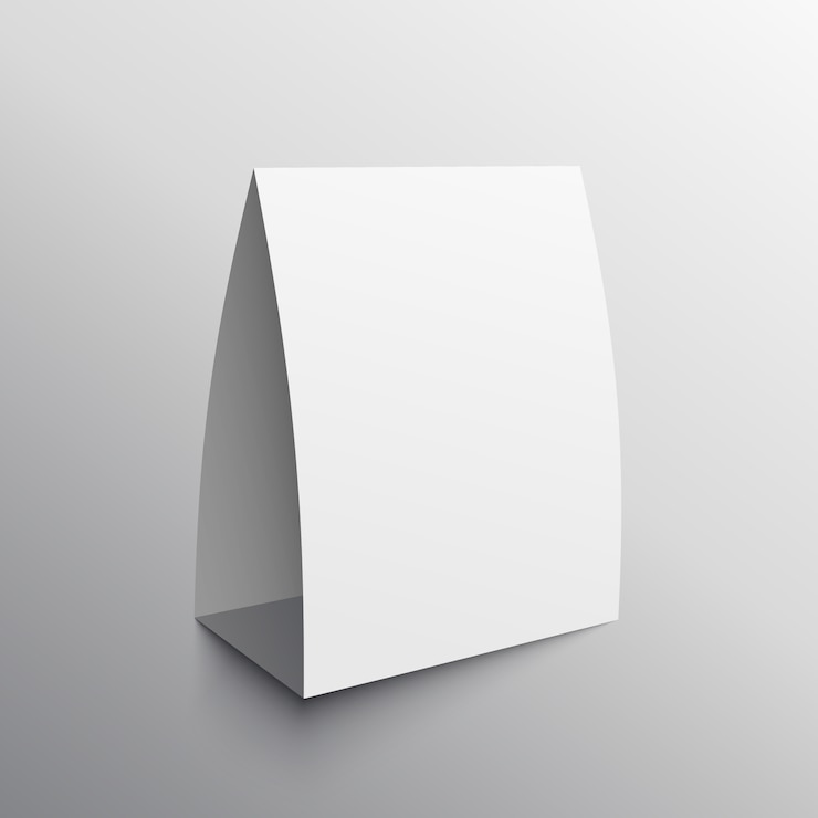 Gratis Vector display kaart leeg mockup template