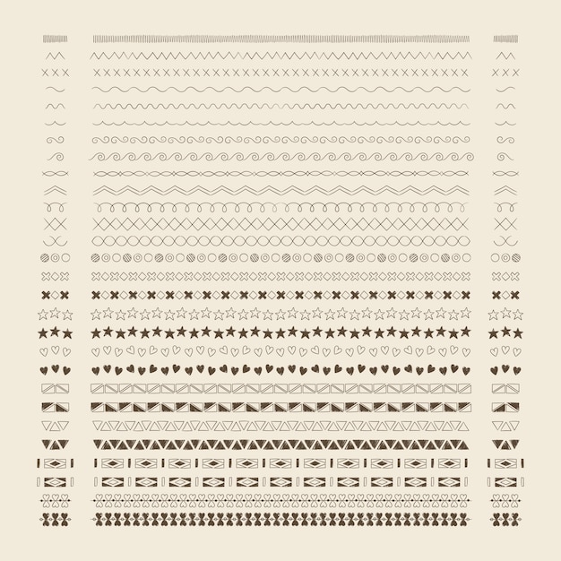 Divider lijn ontwerpelementen vector collectie