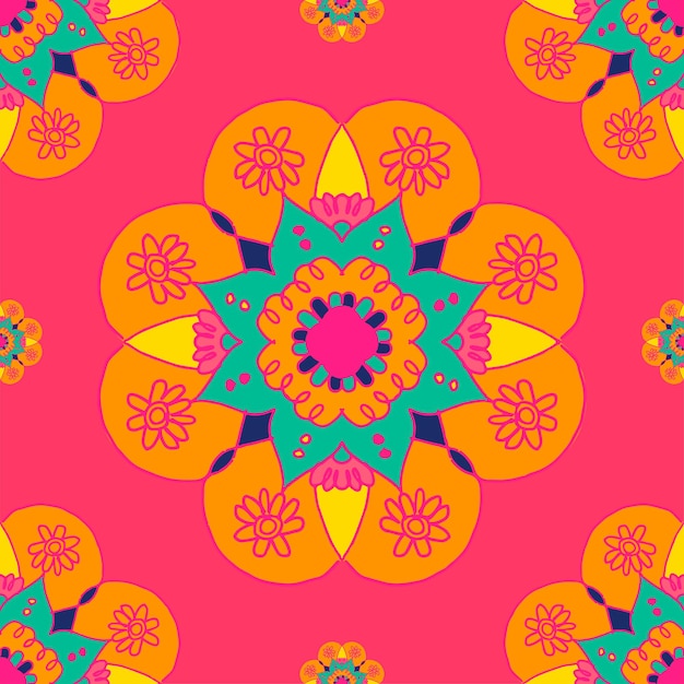 Diwali indiase mandala patroon achtergrond