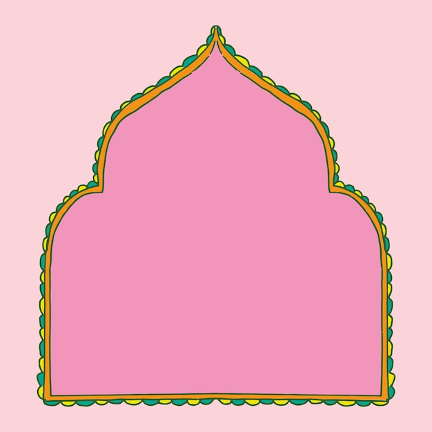 Gratis vector diwali indiase rangoli vector frame ontwerp