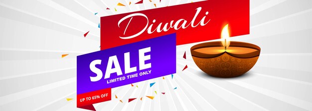 Diwali kleurrijke diwali kleurrijke banner vector