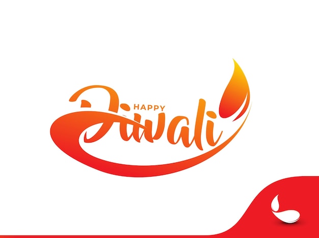 Diwali tekst abstracte poster sjabloon brochure versierd flyer banner ontwerp