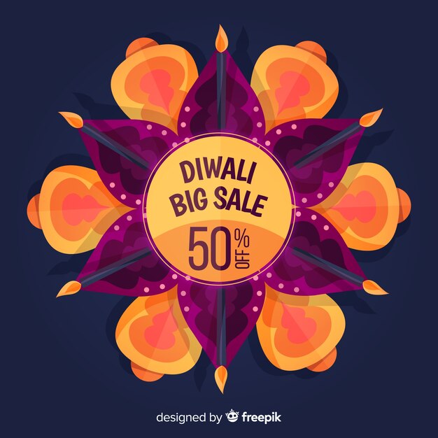 Diwali verkoop achtergrond