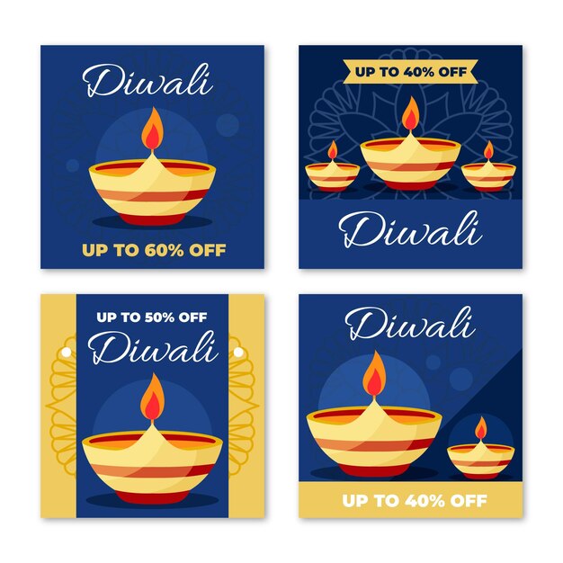 Diwali verkoop instagram posts