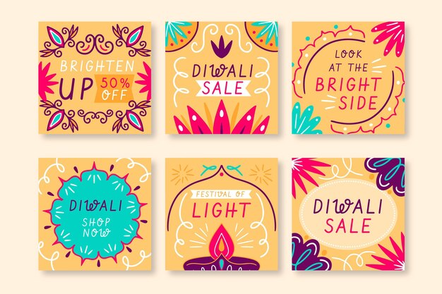 Diwali verkoop instagram posts