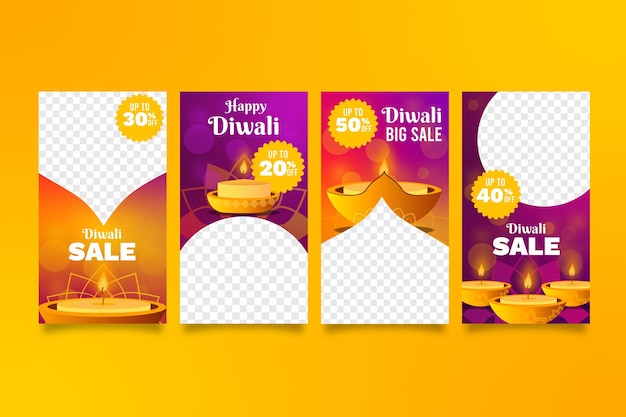 Diwali verkoop instagramverhalen