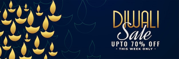 Diwali-verkoopbanner met aanbiedingsdetails