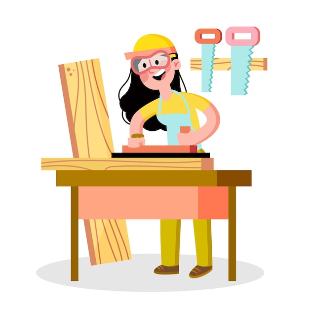 Gratis vector diy creatief workshopconcept