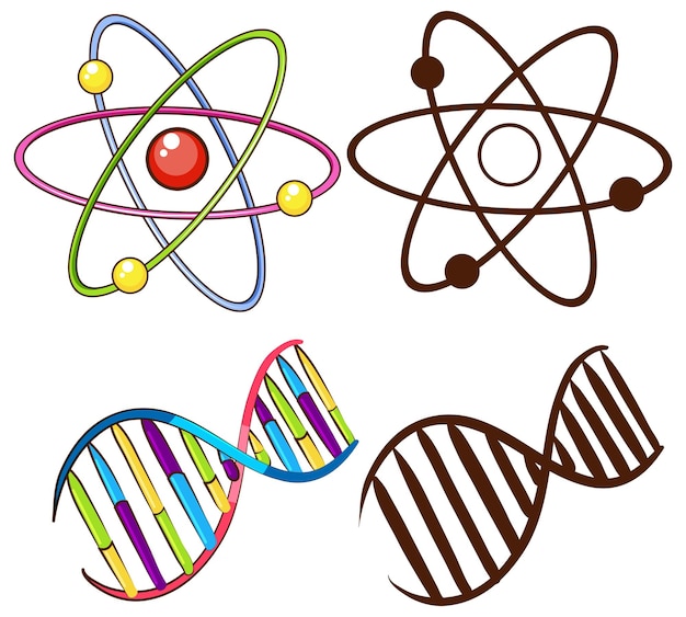 Gratis vector dna-structuren