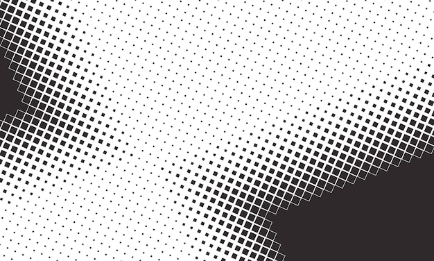 Gratis vector donkere vierkante rand halftone achtergrond