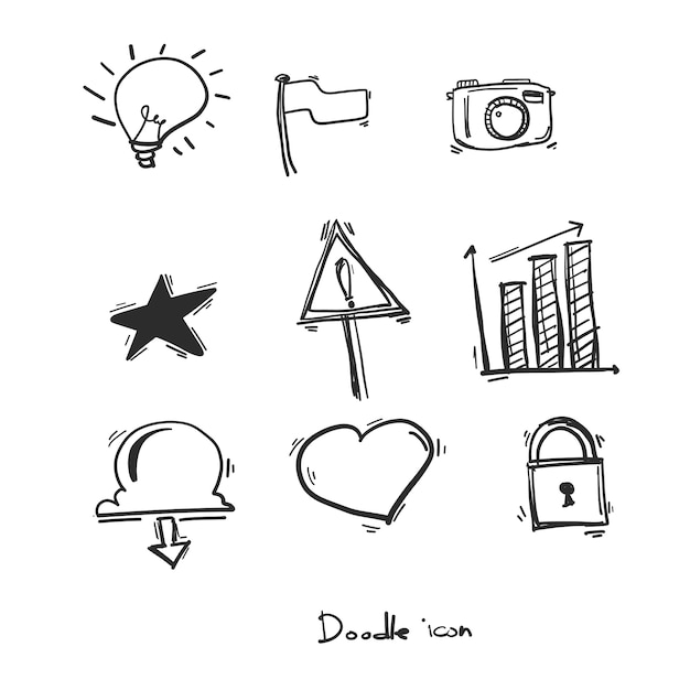 Gratis vector doodle icoon