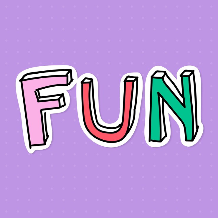 Gratis Vector doodle leuke woordsticker met een witte rand vector