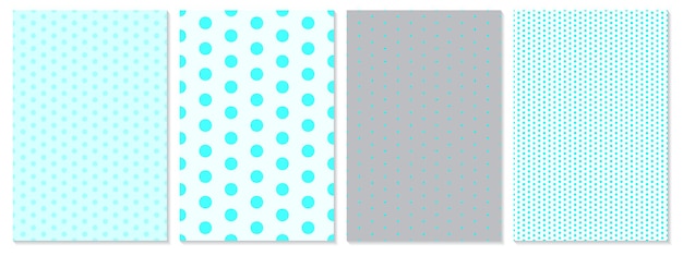 Dot patroon set baby achtergrond blauwe kleur polka dot patroon.