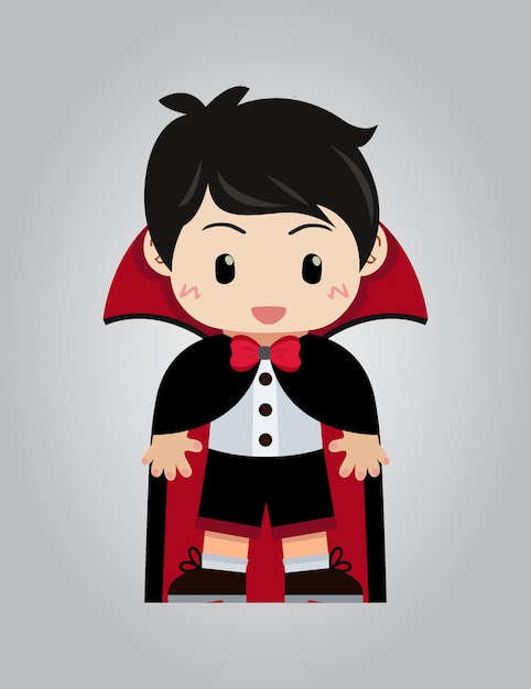 Gratis vector dracula illustratie achtergrond