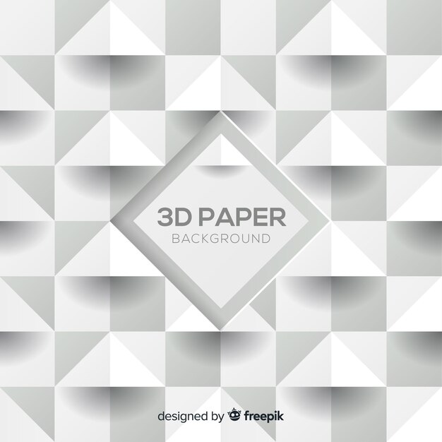 Driedimensionale papierstijl achtergrond