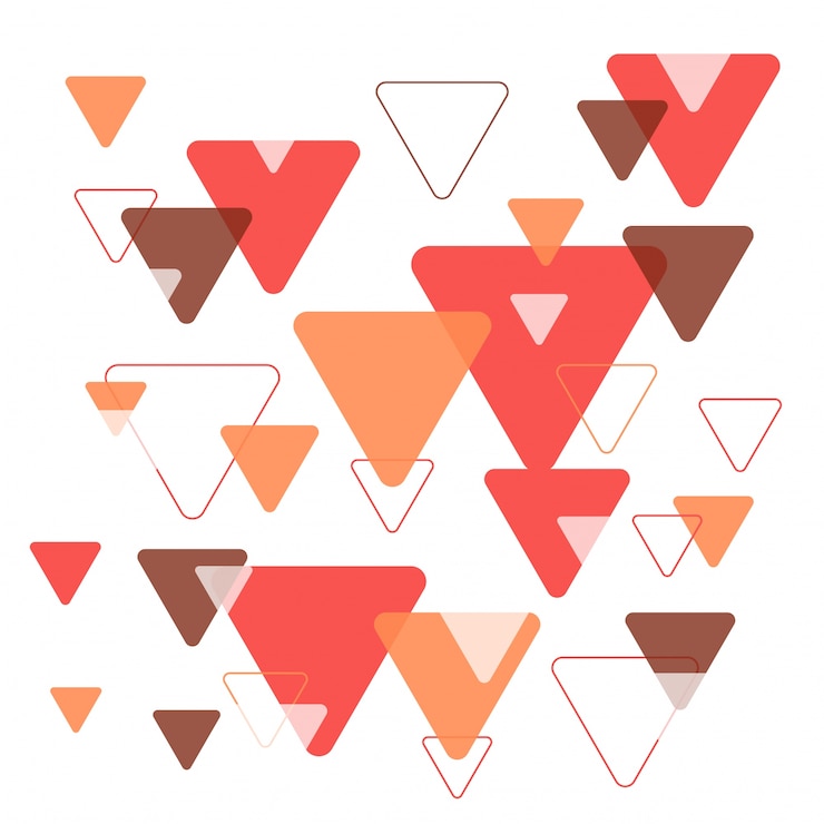Gratis Vector driehoeken geometrische elementen versierd abstracte achtergrond.