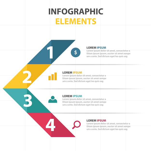 Driehoekig infografisch bedrijfsmall