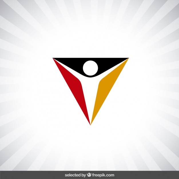 Gratis vector driehoekige liefdadigheid logo