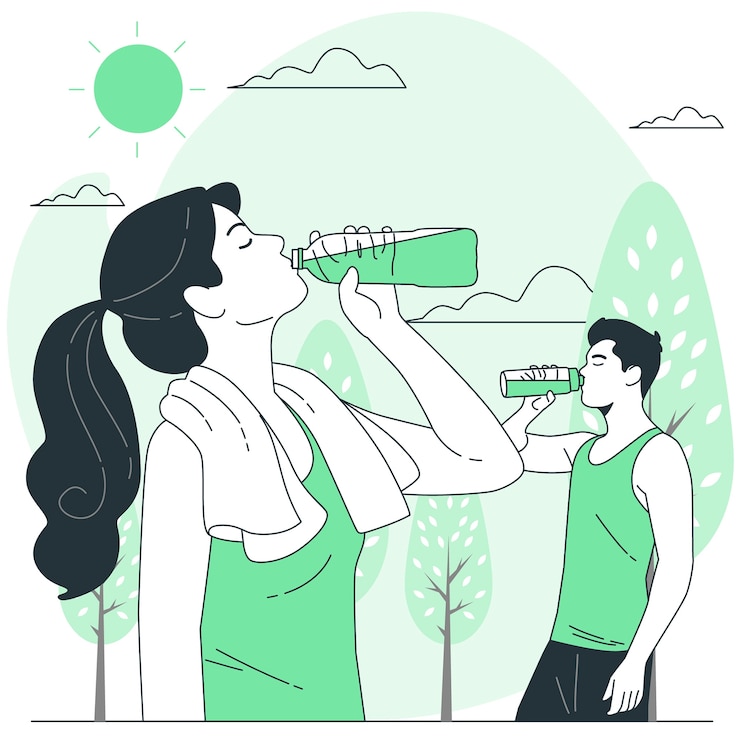 Gratis Vector drinkwater concept illustratie