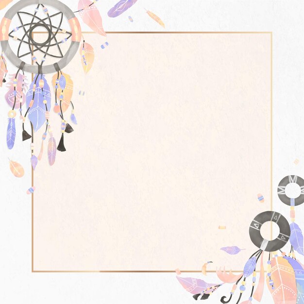 Dromenvanger frame vector Boho-stijl